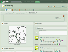 Tablet Screenshot of brownkirby.deviantart.com