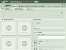 Tablet Screenshot of micka68.deviantart.com