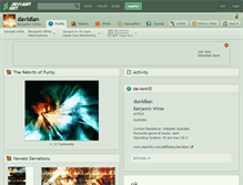 Tablet Screenshot of davidian.deviantart.com