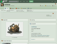 Tablet Screenshot of luistomas.deviantart.com