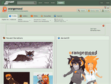 Tablet Screenshot of orangemood.deviantart.com