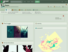 Tablet Screenshot of fenox.deviantart.com
