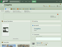 Tablet Screenshot of evangellina.deviantart.com