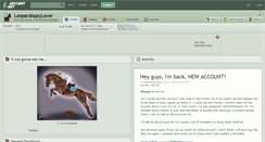 Desktop Screenshot of leopardappylover.deviantart.com