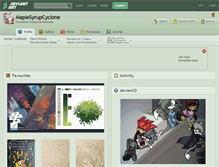 Tablet Screenshot of maplesyrupcyclone.deviantart.com