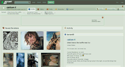 Desktop Screenshot of calcium-x.deviantart.com