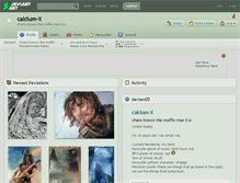 Tablet Screenshot of calcium-x.deviantart.com