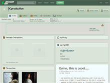 Tablet Screenshot of dcproduction.deviantart.com