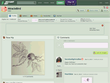 Tablet Screenshot of miraclebird.deviantart.com
