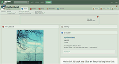 Desktop Screenshot of mychemhead.deviantart.com