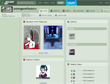 Tablet Screenshot of animegentrfanart.deviantart.com