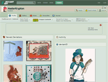 Tablet Screenshot of masterkrypton.deviantart.com