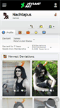 Mobile Screenshot of nachtapus.deviantart.com