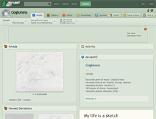 Tablet Screenshot of gogluness.deviantart.com