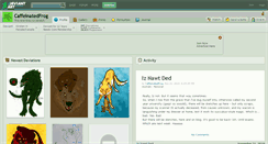 Desktop Screenshot of caffeinatedfrog.deviantart.com