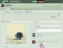 Tablet Screenshot of lolacraven.deviantart.com