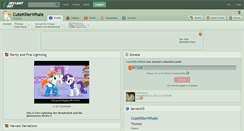 Desktop Screenshot of cutekillerwhale.deviantart.com