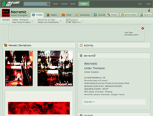 Tablet Screenshot of necromic.deviantart.com