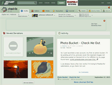 Tablet Screenshot of chad-0z.deviantart.com