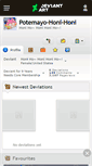 Mobile Screenshot of potemayo-honi-honi.deviantart.com