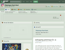 Tablet Screenshot of potemayo-honi-honi.deviantart.com