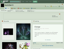 Tablet Screenshot of maximilian12.deviantart.com