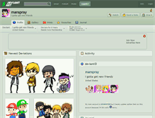 Tablet Screenshot of manspray.deviantart.com