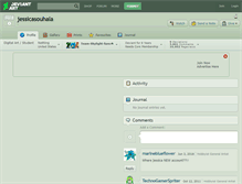 Tablet Screenshot of jessicasouhala.deviantart.com