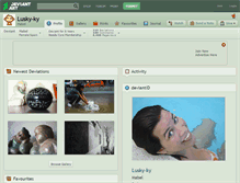 Tablet Screenshot of lusky-ky.deviantart.com