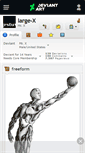 Mobile Screenshot of large-x.deviantart.com