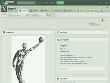 Tablet Screenshot of large-x.deviantart.com