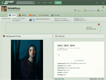 Tablet Screenshot of felisdeityus.deviantart.com