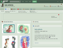 Tablet Screenshot of lady-amberjo.deviantart.com