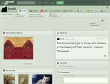 Tablet Screenshot of gwolfy.deviantart.com