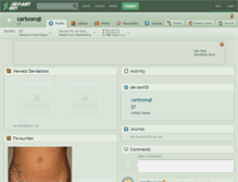 Tablet Screenshot of cartoonqt.deviantart.com