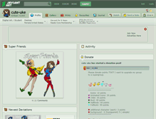Tablet Screenshot of cute-uke.deviantart.com