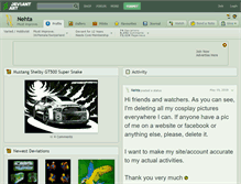 Tablet Screenshot of nehta.deviantart.com