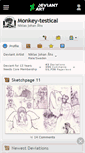 Mobile Screenshot of monkey-testical.deviantart.com