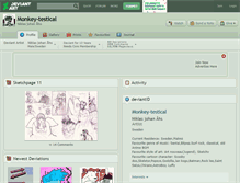 Tablet Screenshot of monkey-testical.deviantart.com