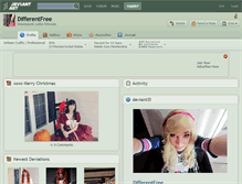Tablet Screenshot of differentfree.deviantart.com