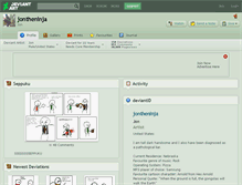 Tablet Screenshot of jontheninja.deviantart.com