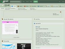 Tablet Screenshot of k3v-art.deviantart.com