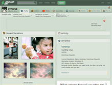 Tablet Screenshot of cyncruz.deviantart.com
