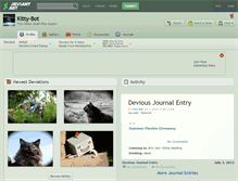 Tablet Screenshot of kitty-bot.deviantart.com