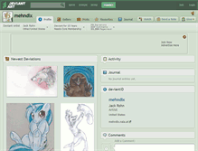 Tablet Screenshot of mehndix.deviantart.com