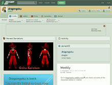 Tablet Screenshot of dragongoku.deviantart.com