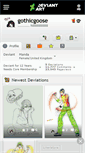 Mobile Screenshot of gothicgoose.deviantart.com