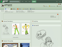 Tablet Screenshot of gothicgoose.deviantart.com