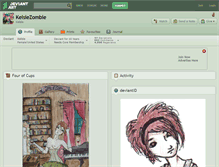 Tablet Screenshot of kelsiezombie.deviantart.com