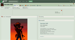 Desktop Screenshot of harvester-wolf.deviantart.com